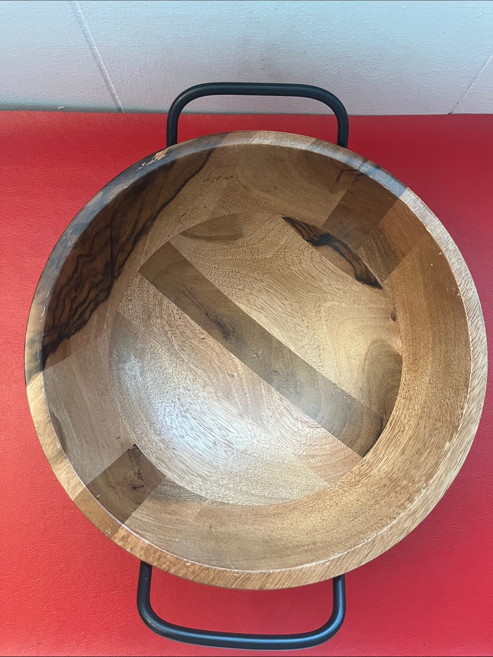 Round Wooden Bowl Brown Threshold By Target Primitive Farmhouse Arjun Wood India